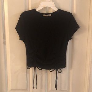 Adorable Heart & Hips Scrunchy Bottom Crop Top